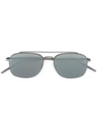 Tomas Maier Double Bar Sunglasses, Men's, Grey, Metal (other)