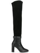 Stuart Weitzman Luna Hybrid Bama Boots - Black