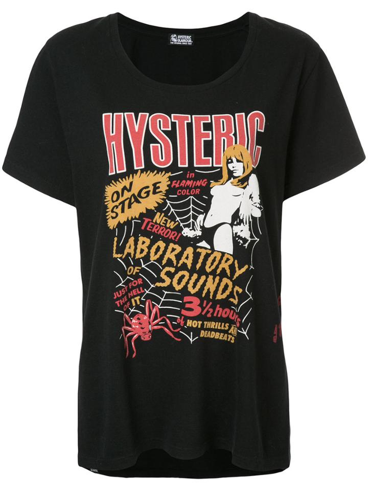 Hysteric Glamour Oversized Printed T-shirt - Black