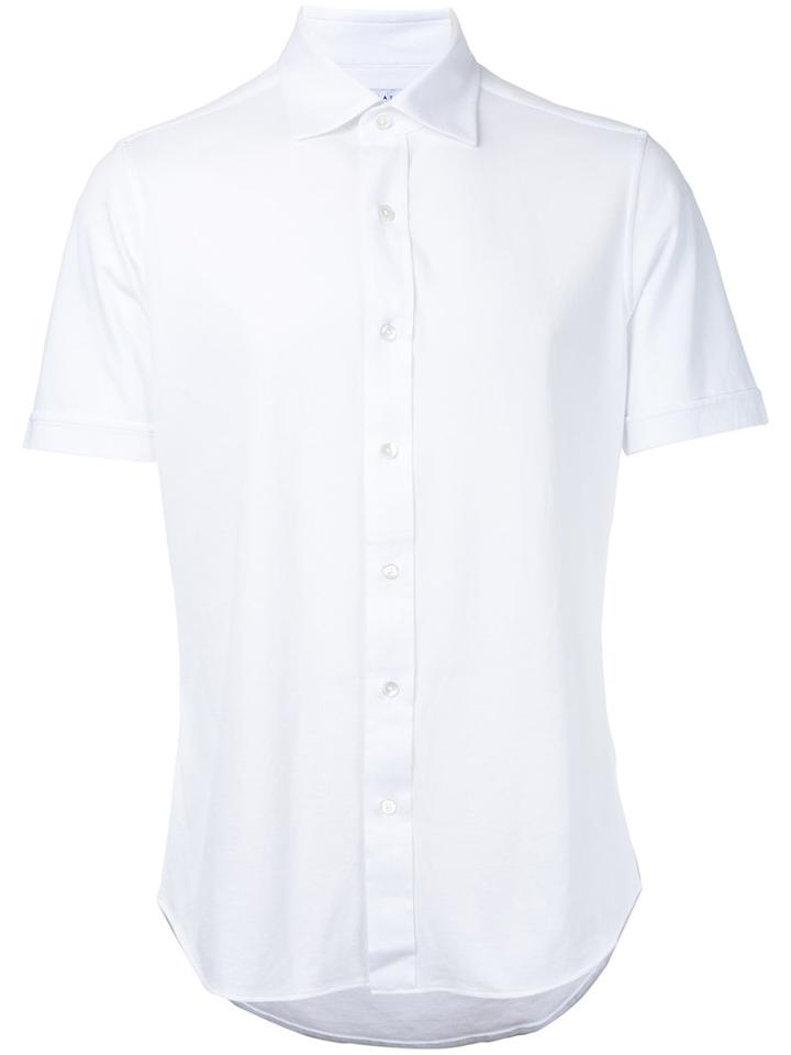 Estnation - Short Sleeve Shirt - Men - Cotton - L, White, Cotton
