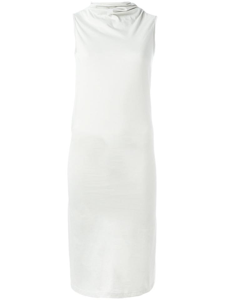 Rick Owens Drkshdw Draped Neck Dress, Size: Small, Grey, Cotton