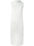 Rick Owens Drkshdw Draped Neck Dress, Size: Small, Grey, Cotton