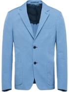 Prada Fiil-à-fil Blazer Jacket - Blue