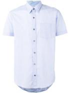 Dries Van Noten Dotted Print Shirt, Men's, Size: 50, Blue, Cotton