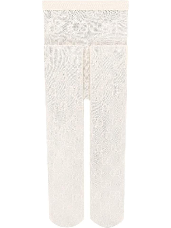 Gucci Interlocking G Tights - White