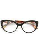 Dolce & Gabbana Printed Arm Detail Glasses