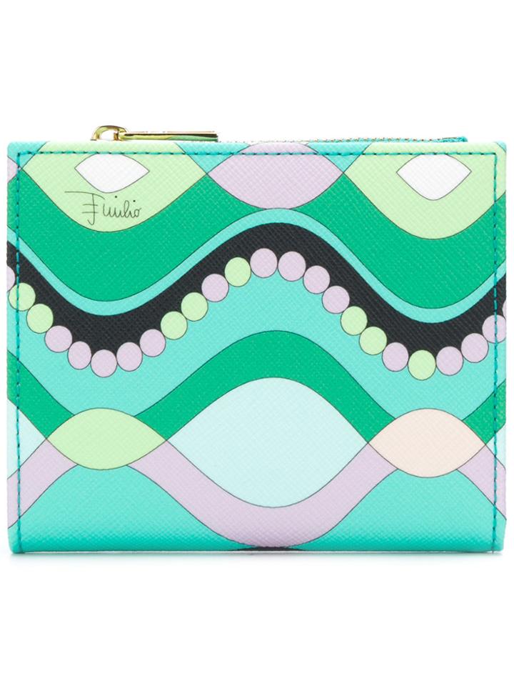 Emilio Pucci Printed Bifold Wallet - Green