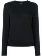 A.p.c. Crew Neck Jumper, Women's, Size: Xl, Black, Silk/wool