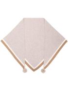 N.peal Pom-pom Knitted Scarf - Nude & Neutrals