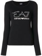 Ea7 Emporio Armani Print T-shirt - Black