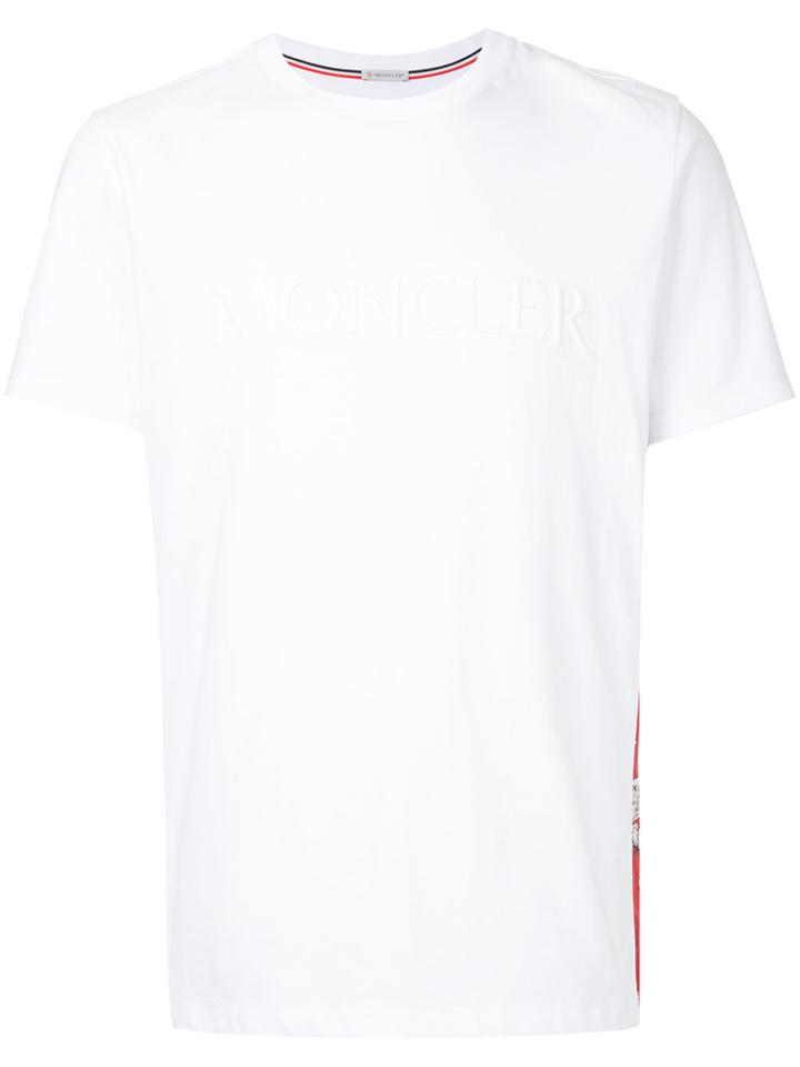 Moncler Logo Patch T-shirt - White