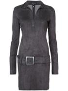 Jitrois Polo Belted Dress - Grey