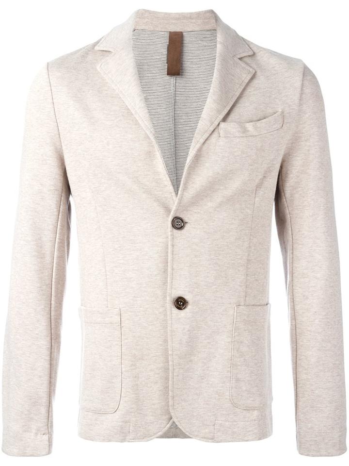 Eleventy Two Button Blazer, Men's, Size: Xl, Nude/neutrals, Cotton/polyamide