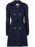 Patrizia Pepe Belted Trench Coat - Blue