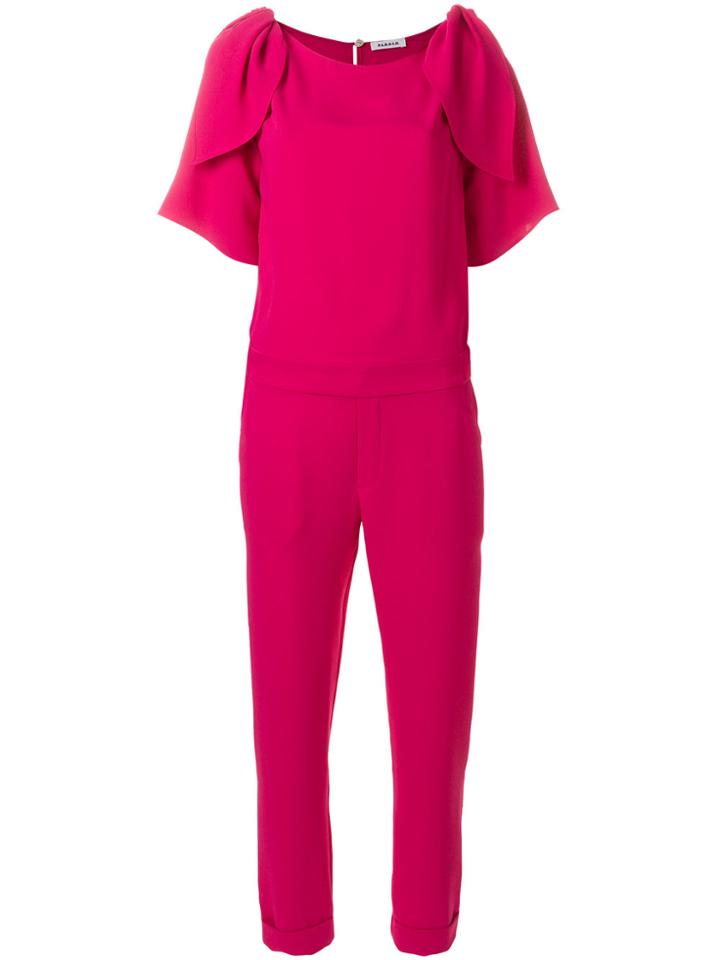 P.a.r.o.s.h. Ruffled Sleeves Jumpsuit - Pink & Purple
