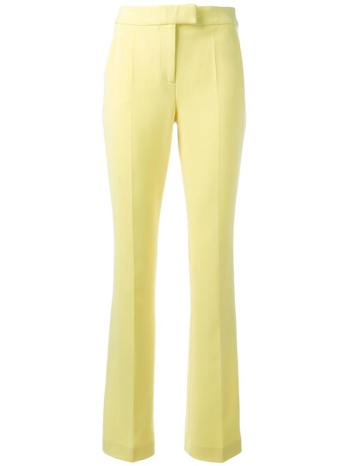 Boutique Moschino Straight Trousers, Women's, Size: 42, Yellow/orange, Triacetate/polyester