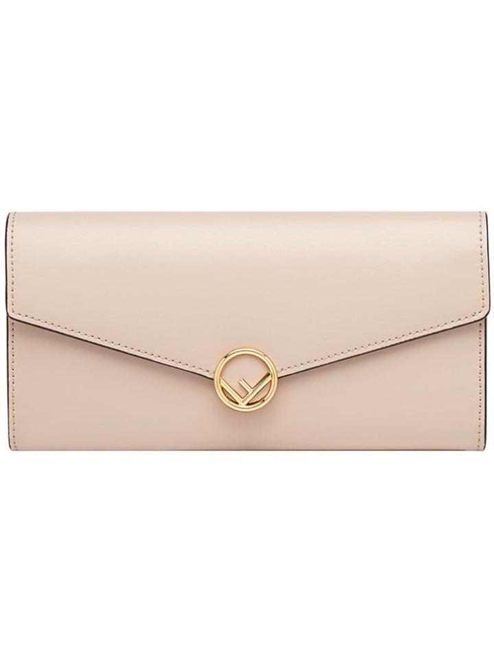 Fendi Continental F Wallet - Pink