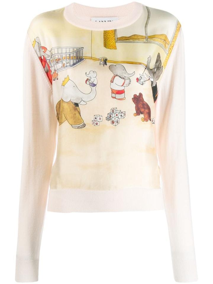 Lanvin Babar The Elephant Jumper - Pink