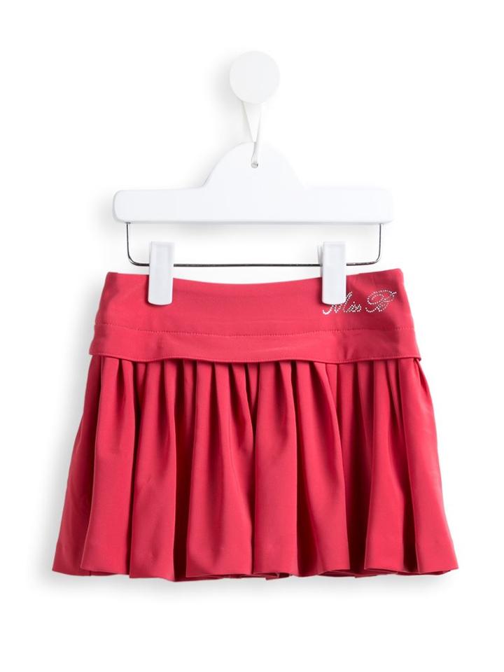 Miss Blumarine Pleated Skirt, Girl's, Size: 12 Yrs, Red