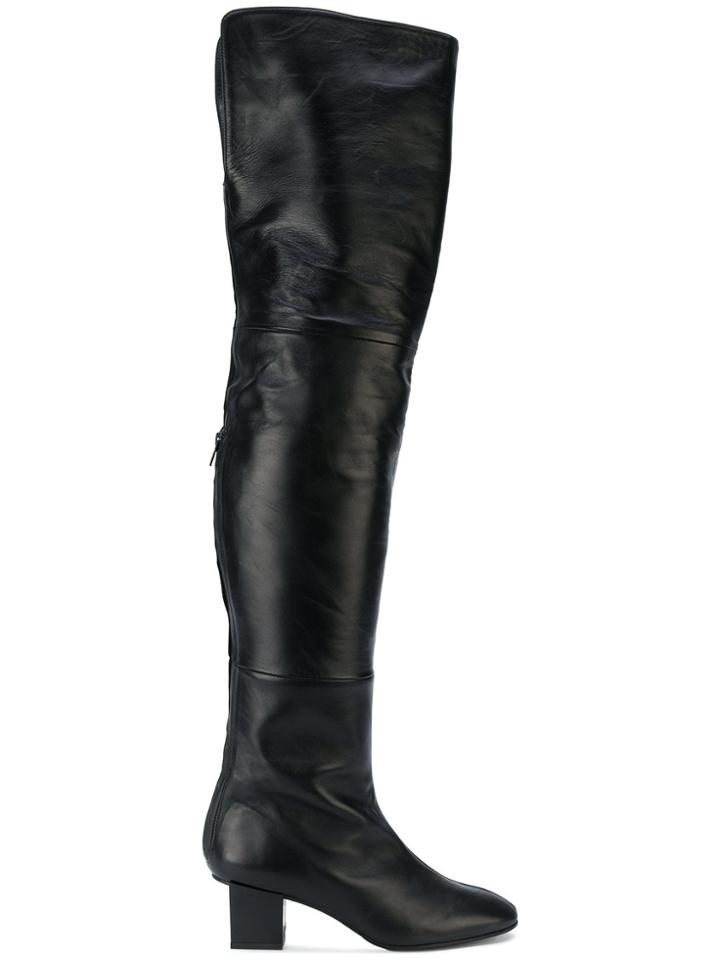 Marc Ellis Thigh High Boots - Black
