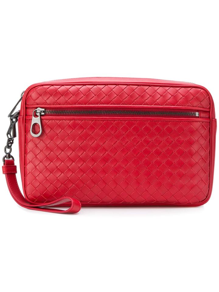 Bottega Veneta Woven Document Case - Red