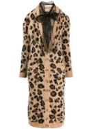 Red Valentino Leopard-print Long Cardigan - Neutrals
