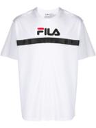 Fila Large Logo Print T-shirt - White