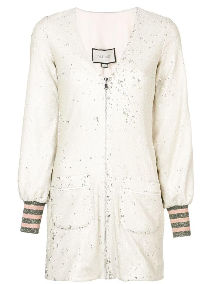 Alexis Sequin Embellished Dress - Neutrals