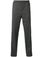 Neil Barrett Stripe Detail Elasticated Trousers - Grey