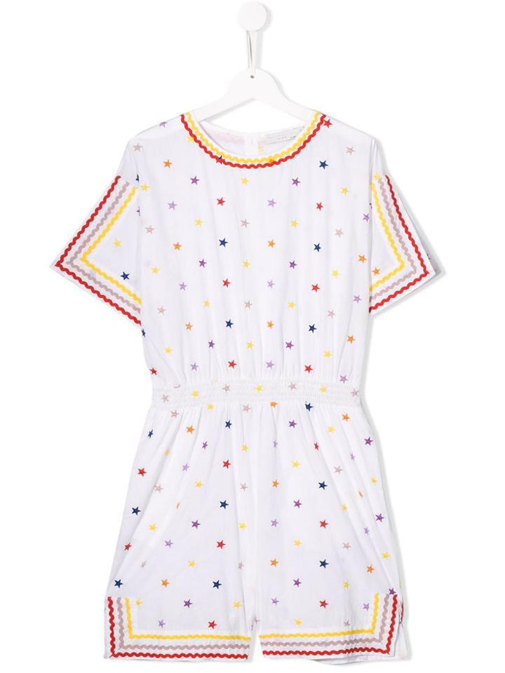 Stella Mccartney Kids Teen Star Print Jumpsuit - White