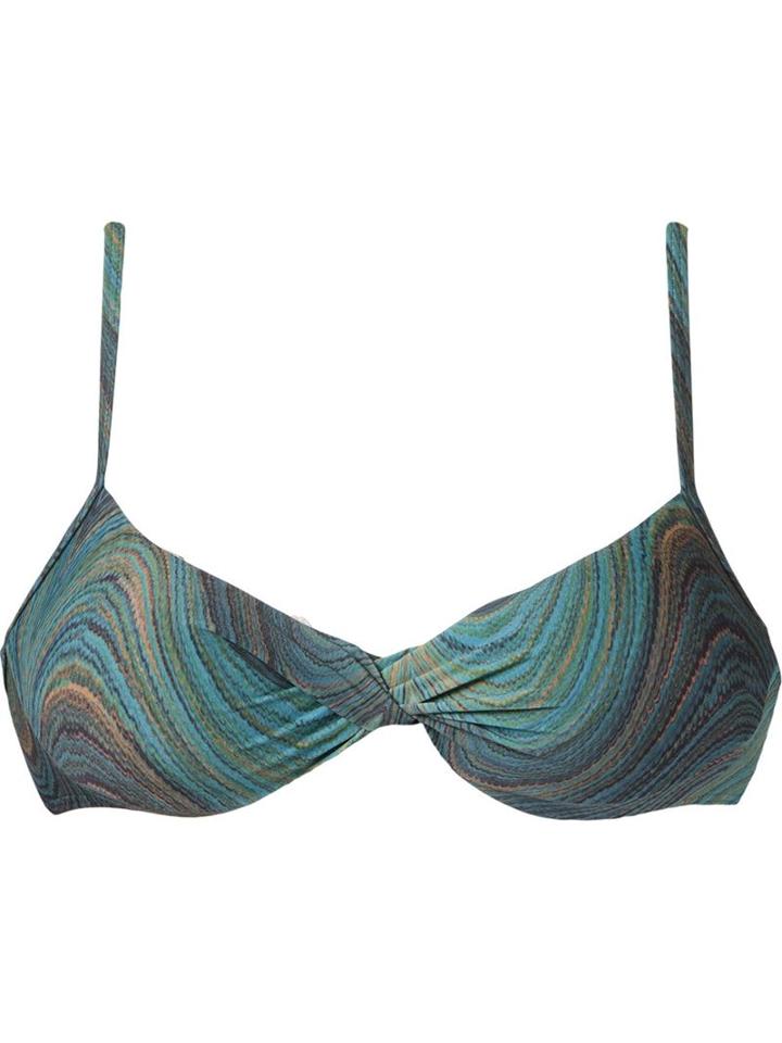 Lygia & Nanny Printed Bikini Top, Women's, Size: 40, Blue, Polyamide/spandex/elastane