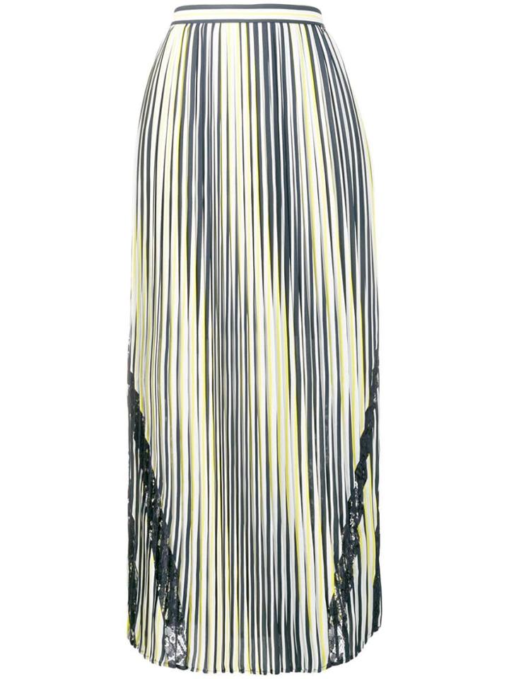 Liu Jo Striped Pleated Skirt - Blue