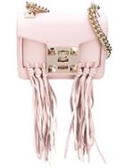 Salar - Fringed Shoulder Bag - Women - Leather/metal - One Size, Pink/purple, Leather/metal