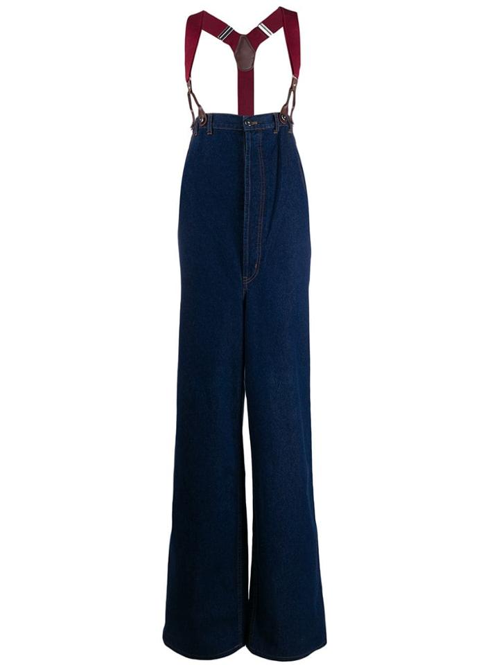 Jean Paul Gaultier Pre-owned 1993 High Rise Suspender Wide-legged
