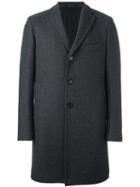 Tagliatore Single Breasted Coat, Men's, Size: 50, Grey, Polyamide/cupro/virgin Wool/other Fibers