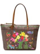 Etro Floral Print Tote Bag - Brown