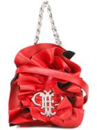 Emilio Pucci Ruffled Front Clutch, Women's, Red