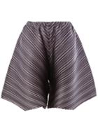 Pleats Please By Issey Miyake Diagonal Pleat Shorts