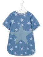 Stella Mccartney Kids 'bess' Star Print Denim Dress, Toddler Girl's, Size: 4 Yrs, Blue