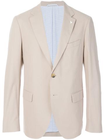 Gant By Michael Bastian Classic Two Buttoned Jacket - Nude & Neutrals