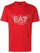 Ea7 Emporio Armani Logo Print T-shirt - Red