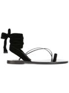 Valentino Valentino Garavani Lace-up Ankle Sandals - Black