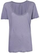 Unravel Project Scoop Neck T-shirt - Pink & Purple