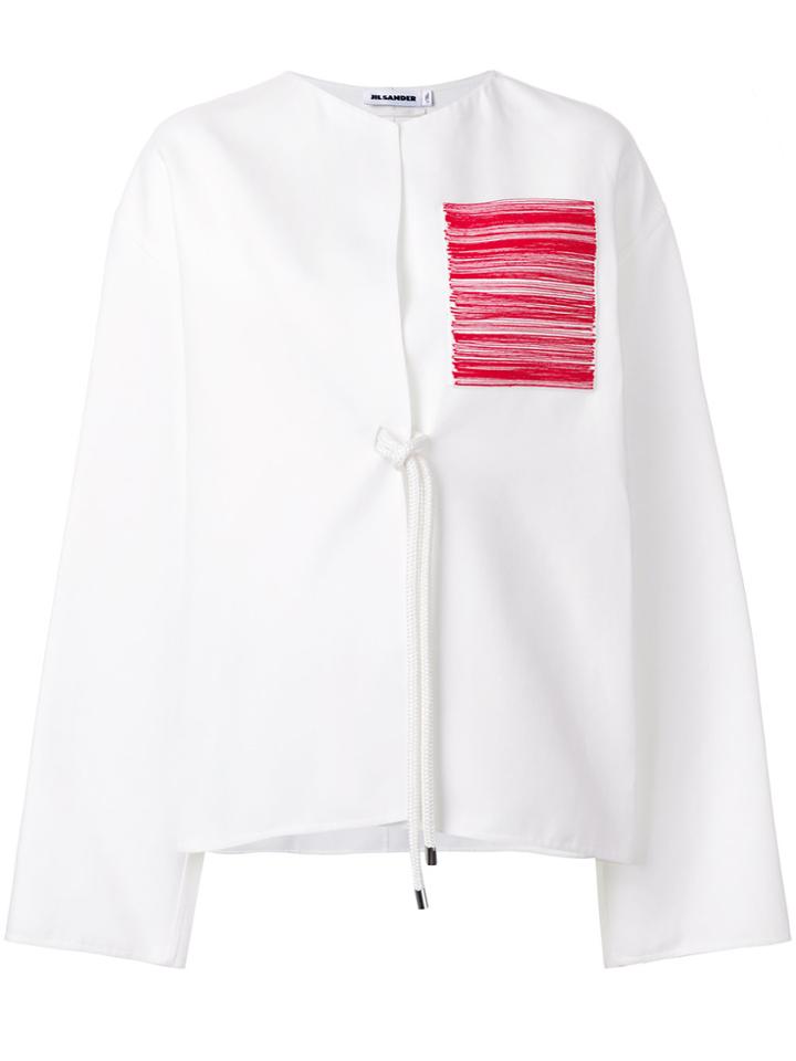 Jil Sander Chest Patch Jacket - White