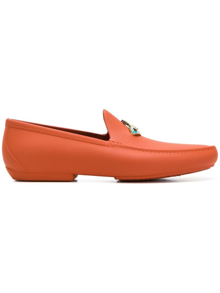 Vivienne Westwood Logo Plaque Loafers - Yellow & Orange