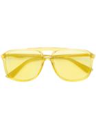 Gucci Eyewear Square Frame Sunglasses - Yellow & Orange