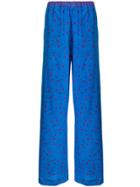 Marni Graphic Print Trousers - Blue