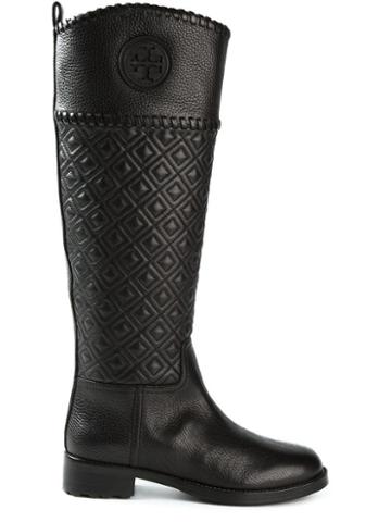 Tory Burch Embossed Riding Boots