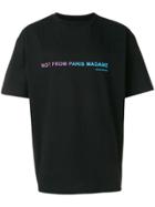 Drôle De Monsieur Shaded Slogan T-shirt - Black