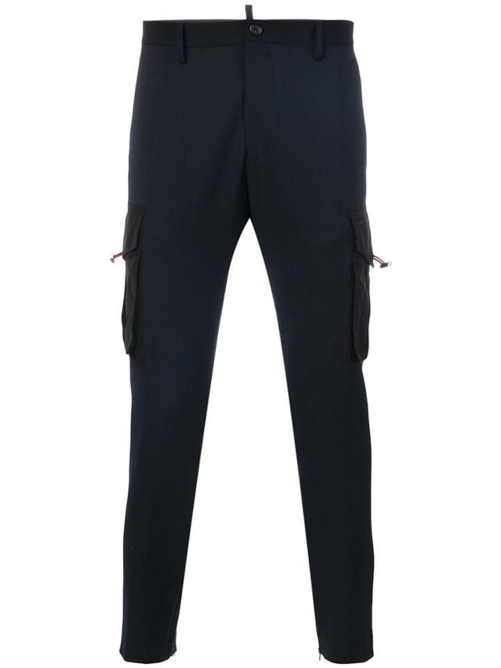 Dsquared2 Cargo Detail Trousers - Blue